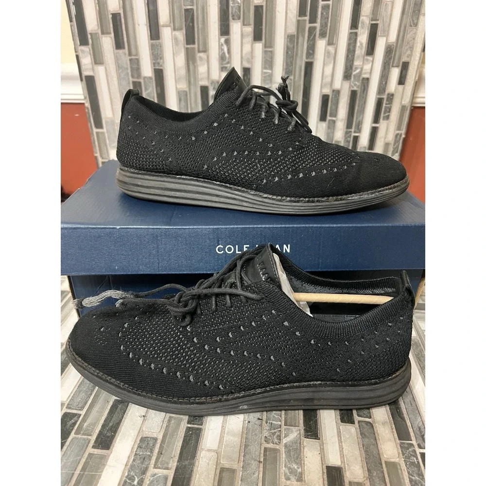 Cole Haan Men's Original Grand Stitchlite Wingtip Black C28443‎ US 9.5M